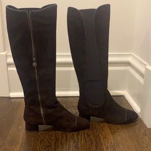NWOT Vero Cuoio chocolate brown real suede boots sz. 8.5